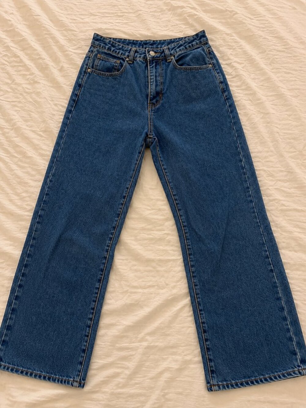 Dark Wash Straight Leg Jeans